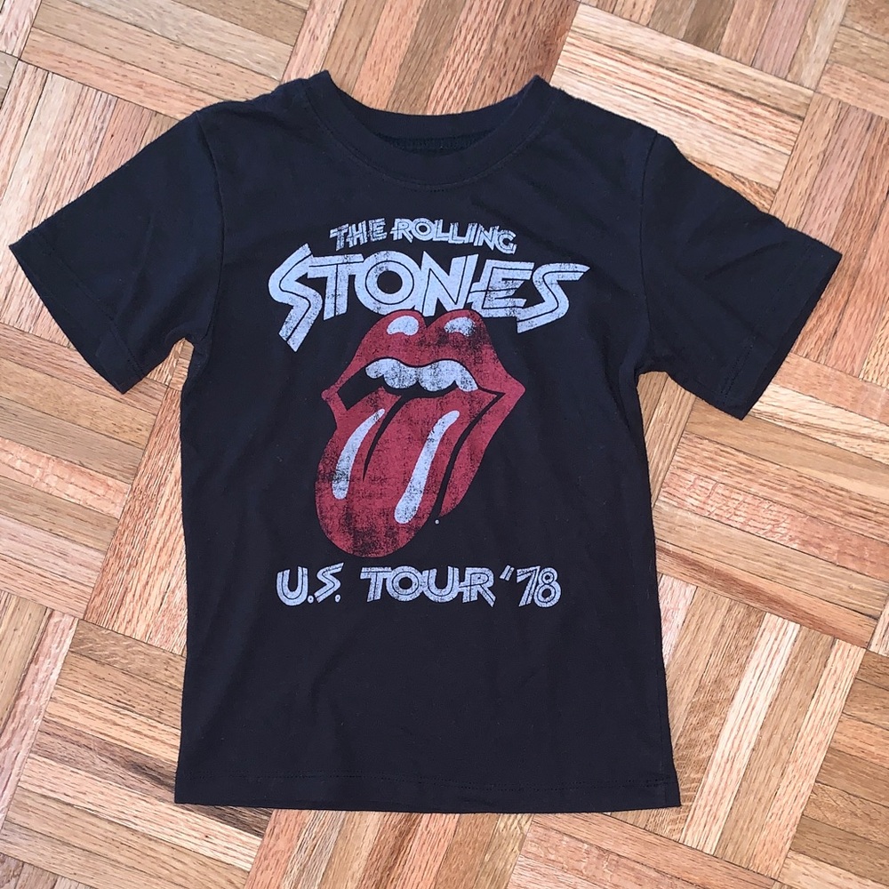 Rolling Stones Distressed Graphic T-Shirt - Unisex 5T - Iconic Band Fan Tee